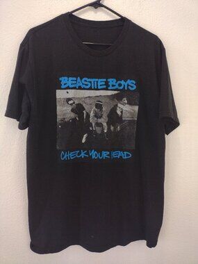 Beastie Boys Men's T-Shirt Check Your Head Black XL